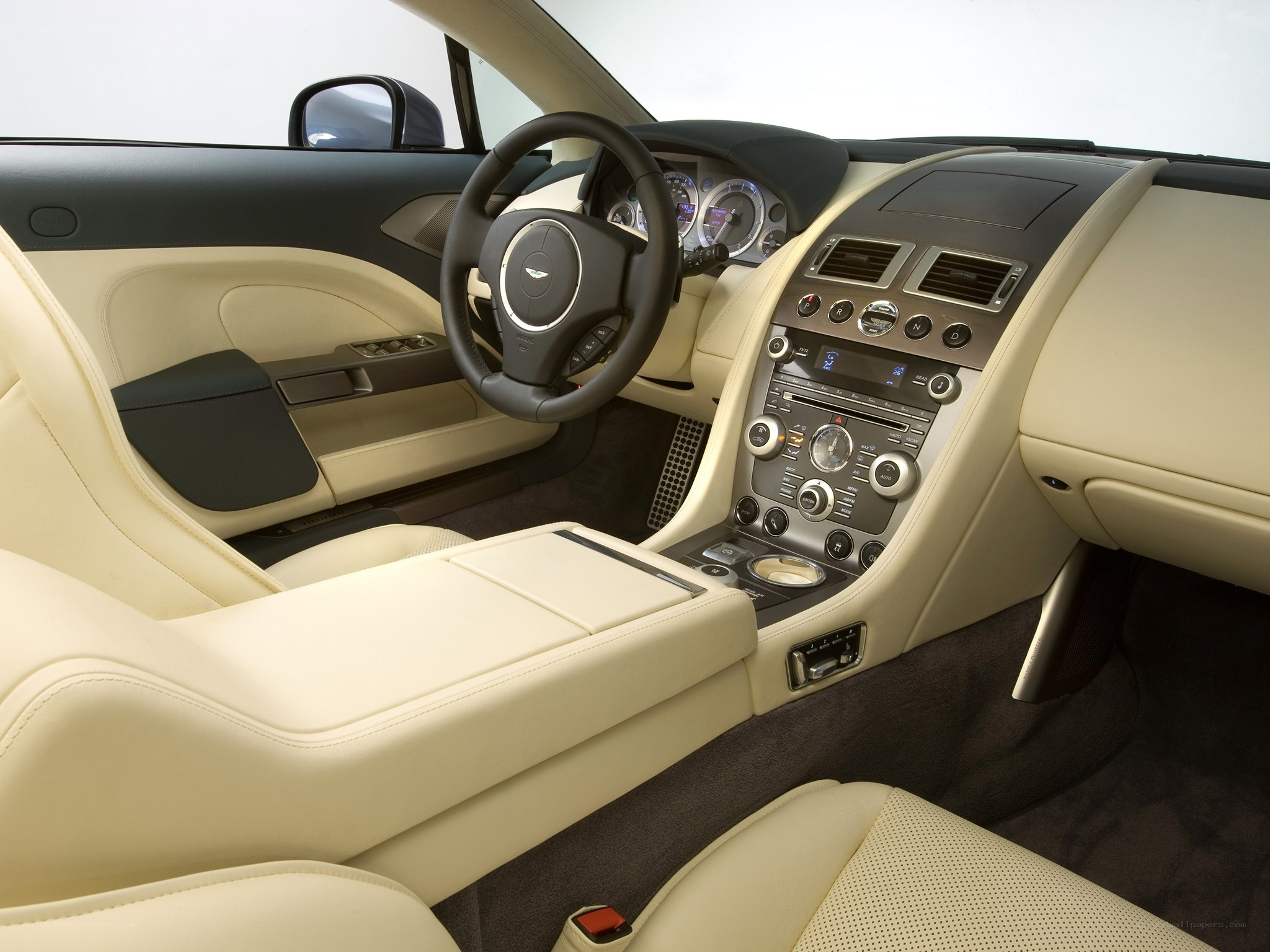 luxury car interior dashboard