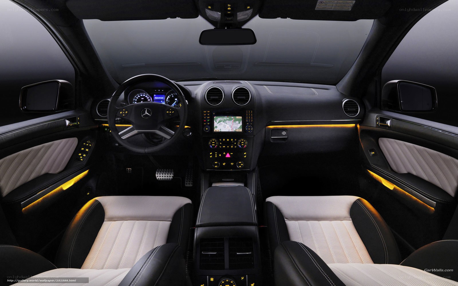 luxury car interior dashboard