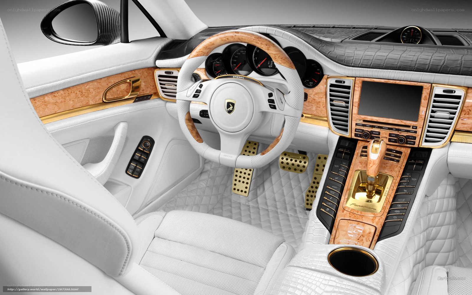 luxury car interior dashboard