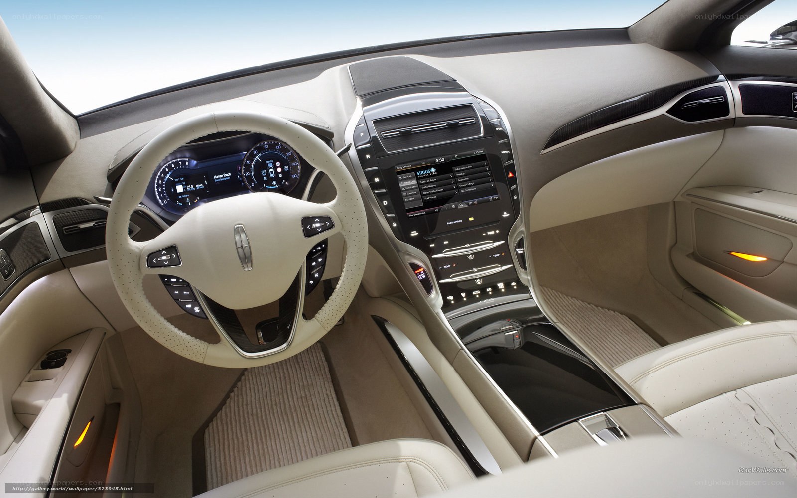 luxury car interior dashboard