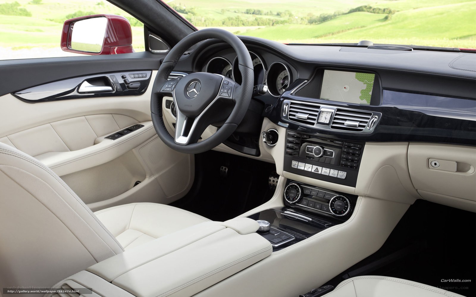 luxury car interior dashboard