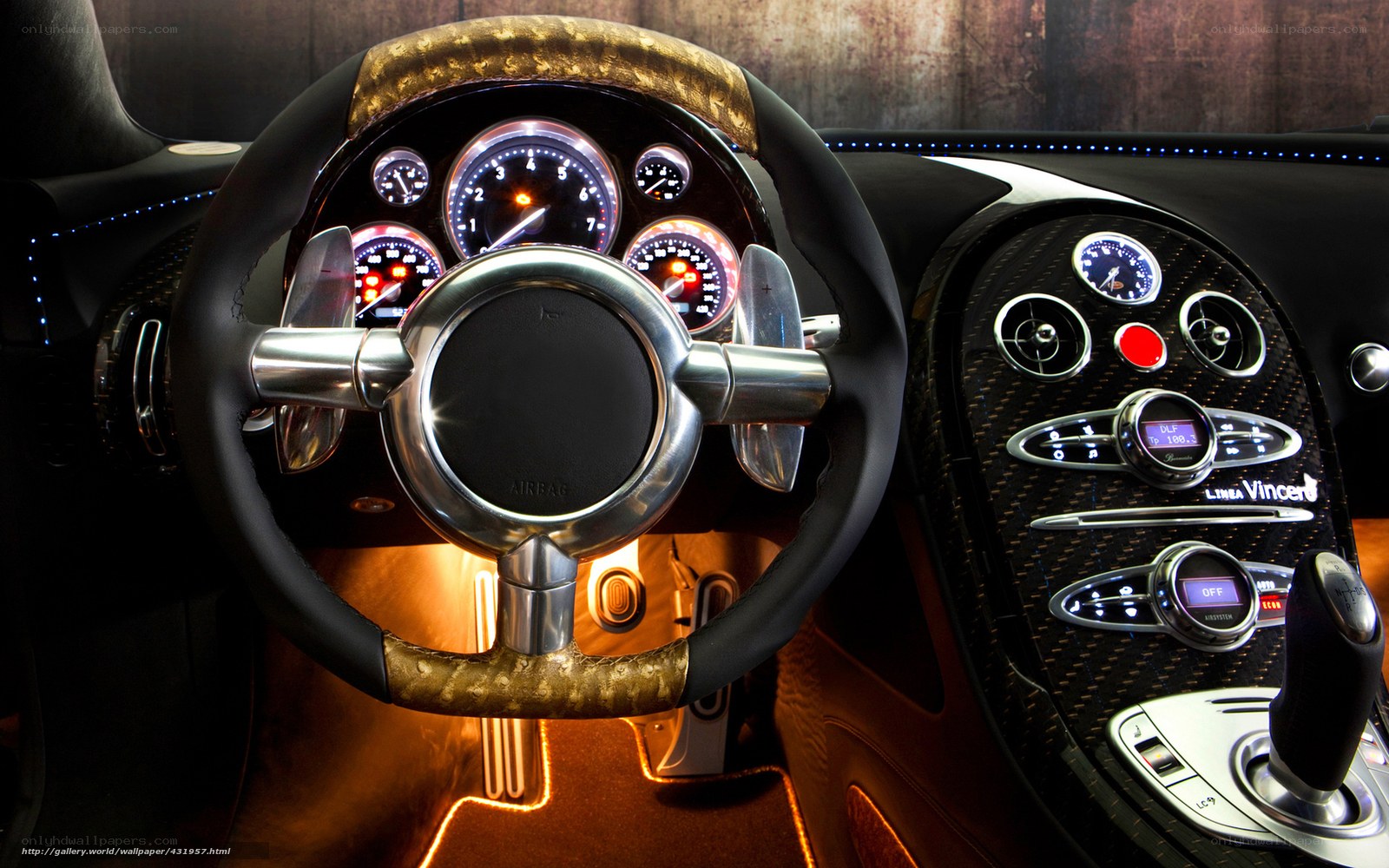 luxury car interior dashboard