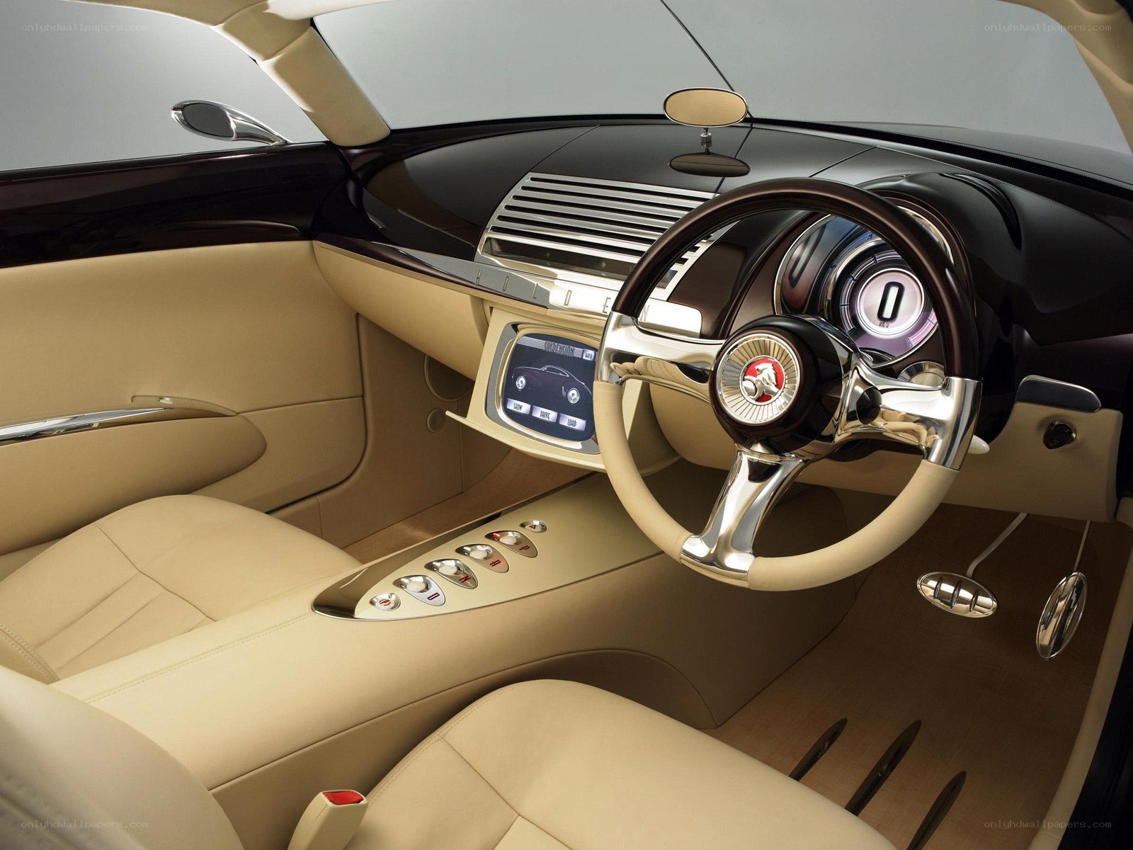 luxury car interior dashboard
