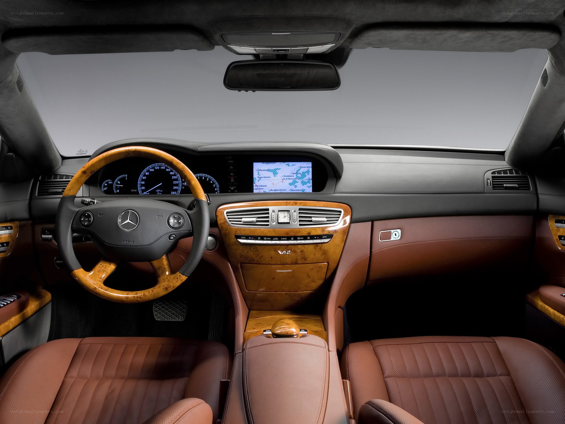 luxury car interior dashboard