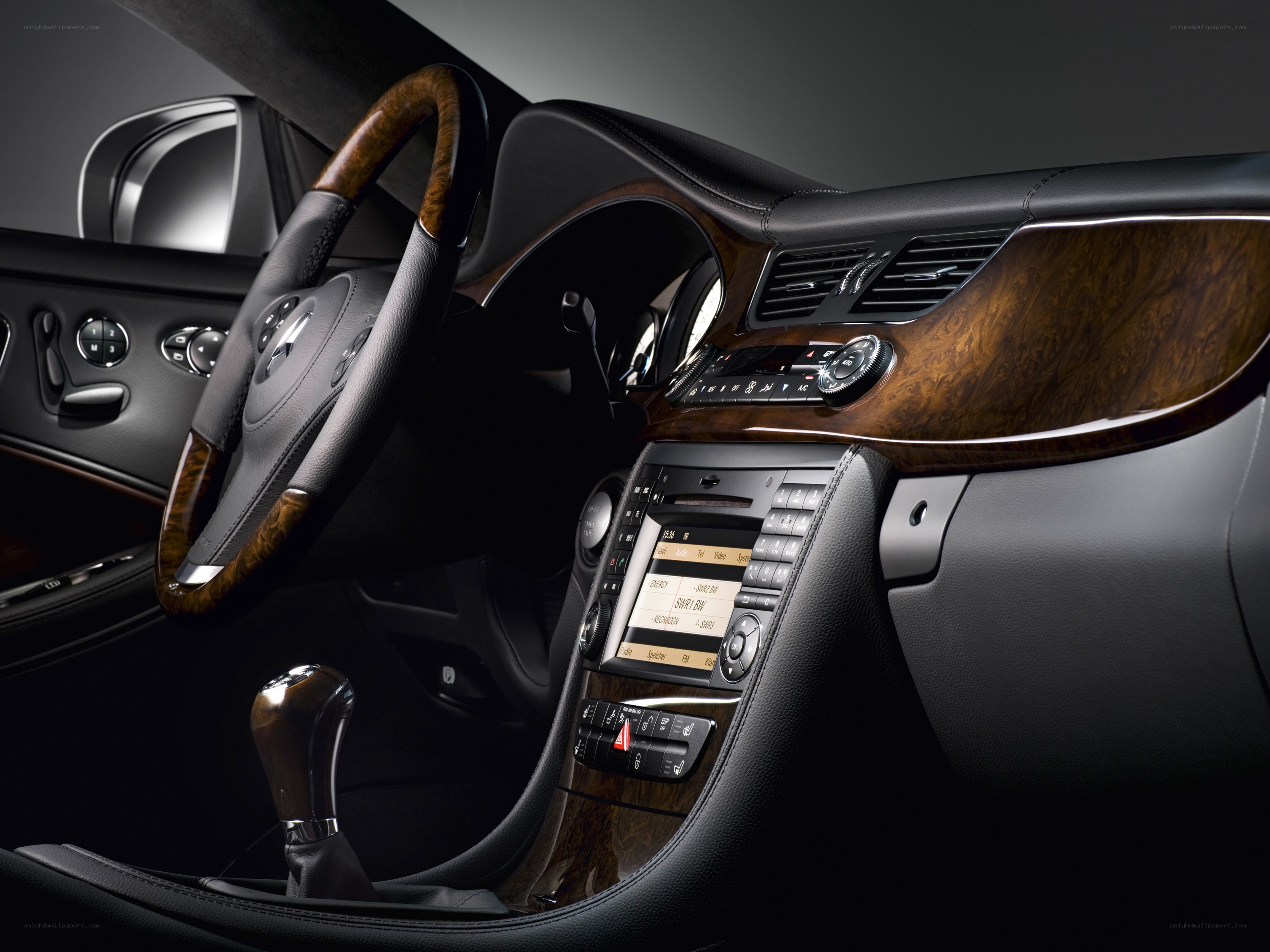 luxury car interior dashboard