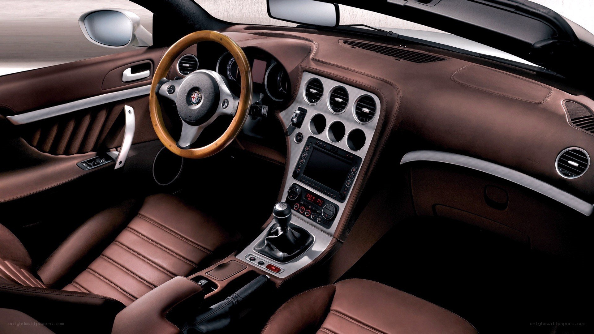 luxury car interior dashboard