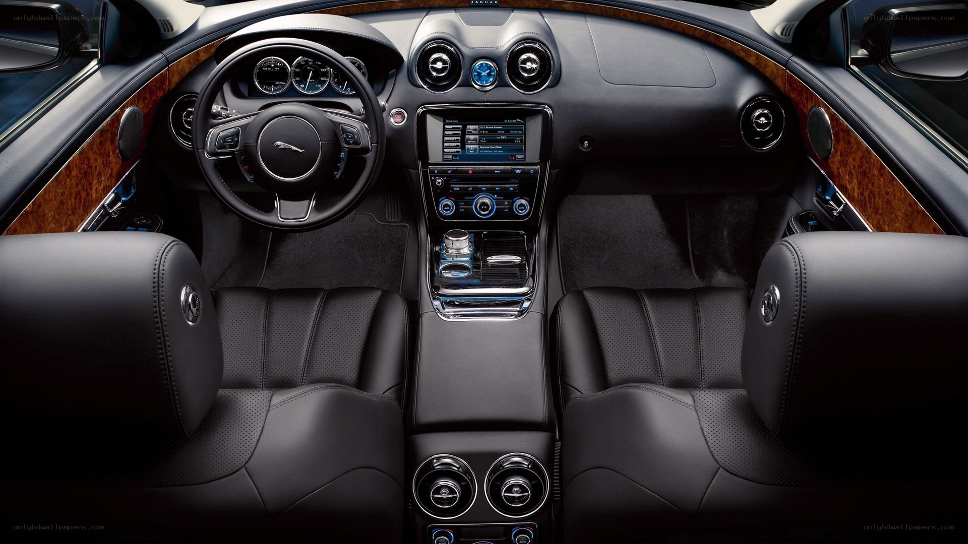 luxury car interior dashboard