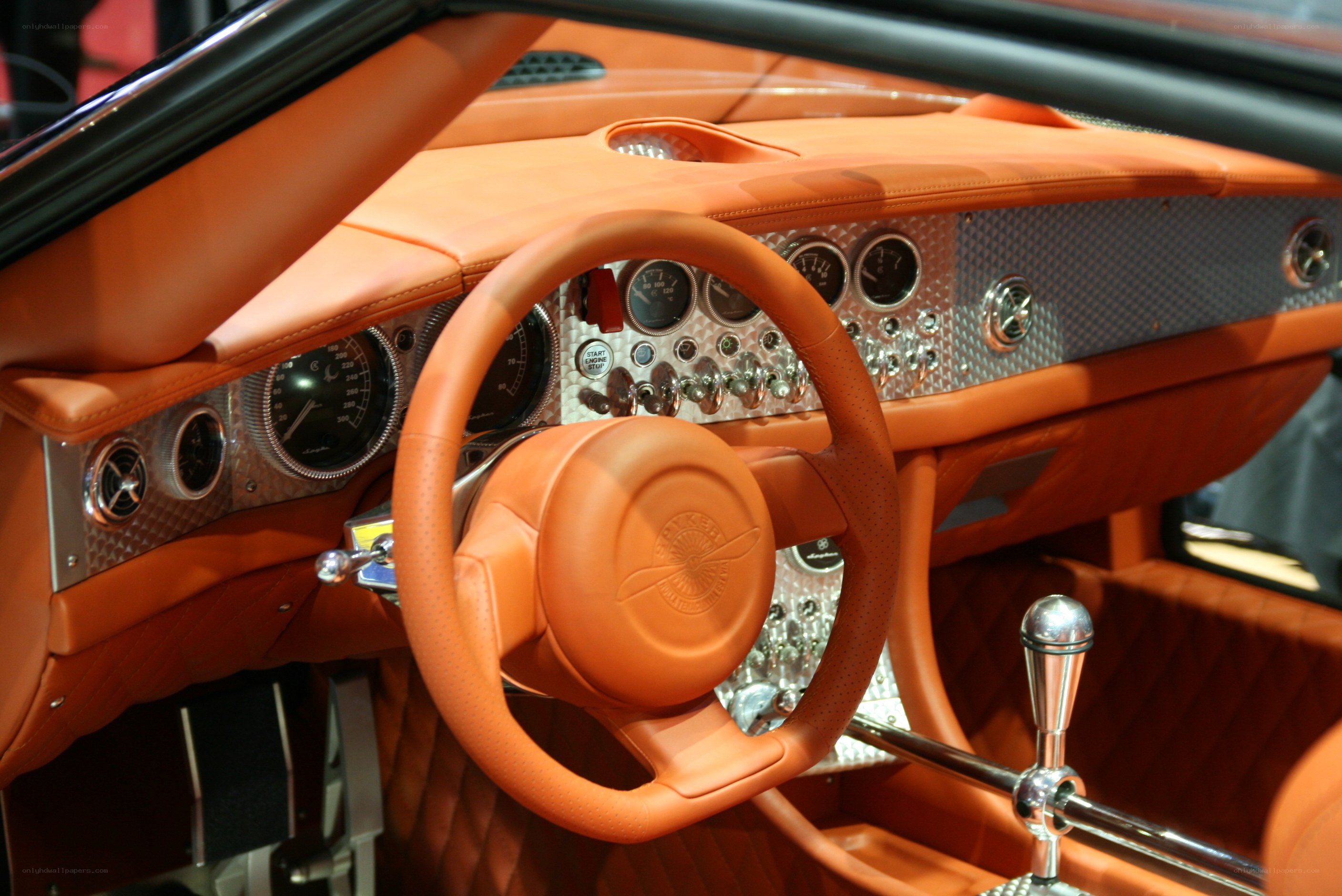 luxury car interior dashboard