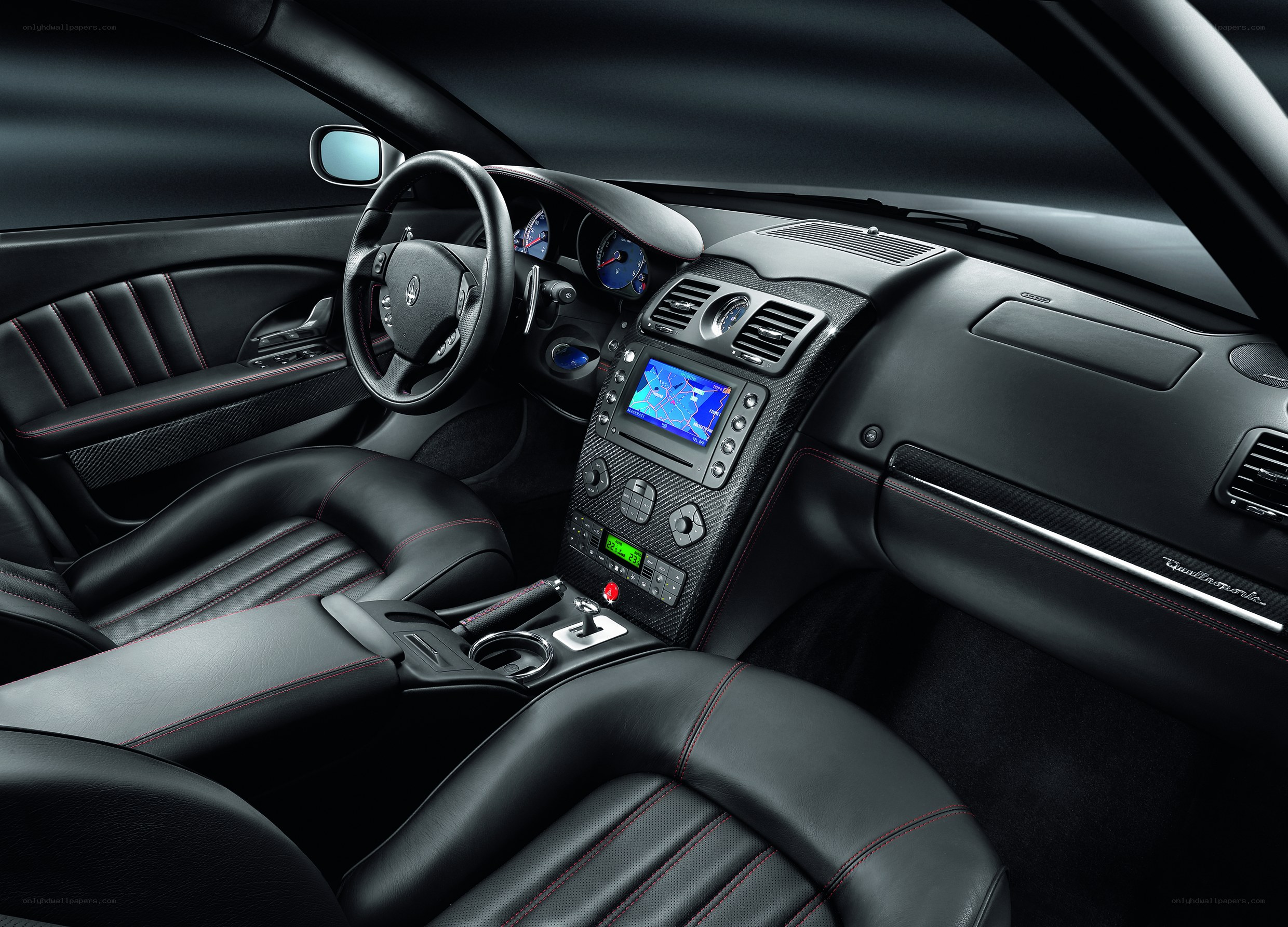luxury car interior dashboard