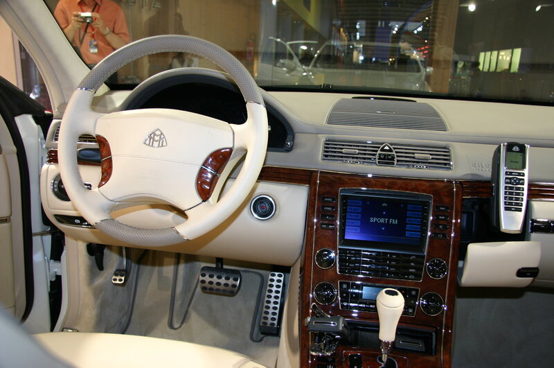 luxury car interior dashboard