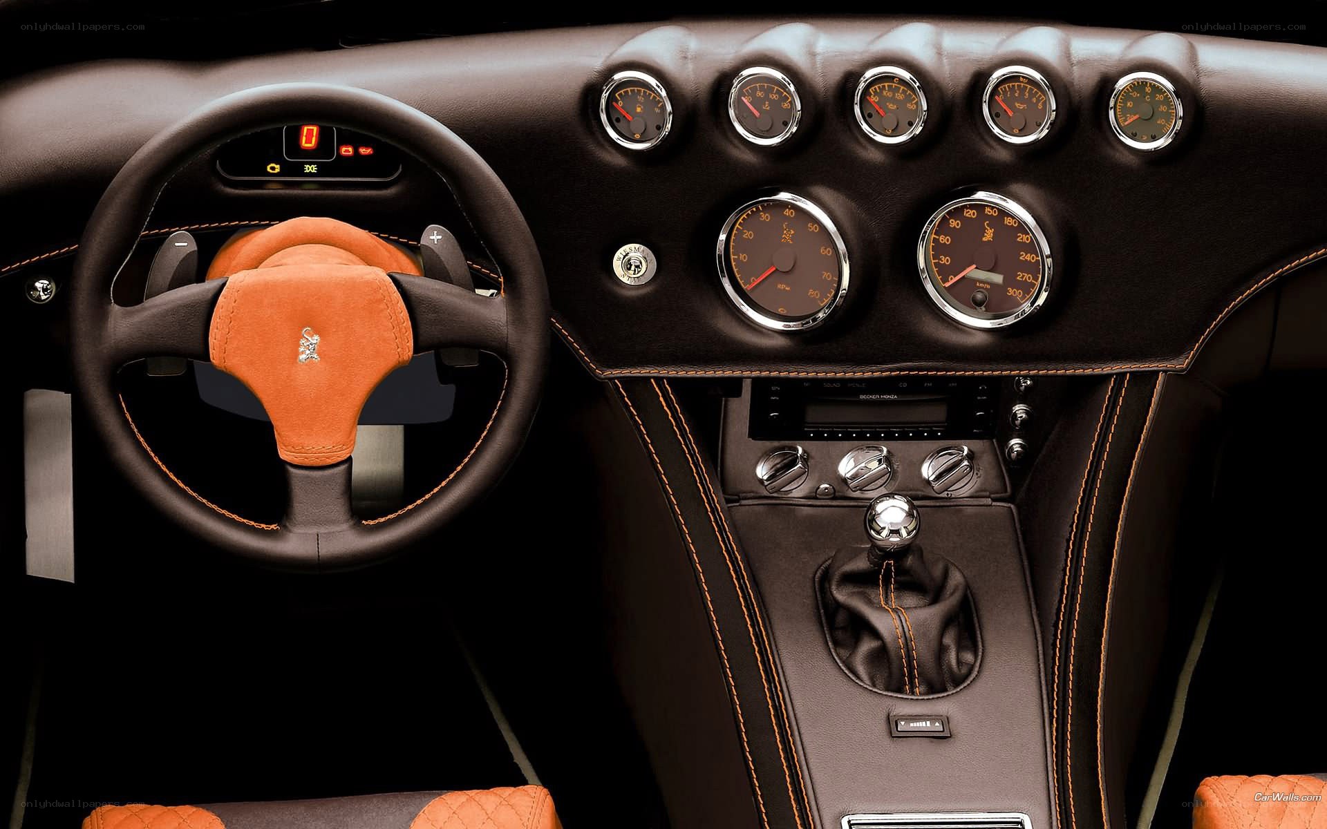 luxury car interior dashboard