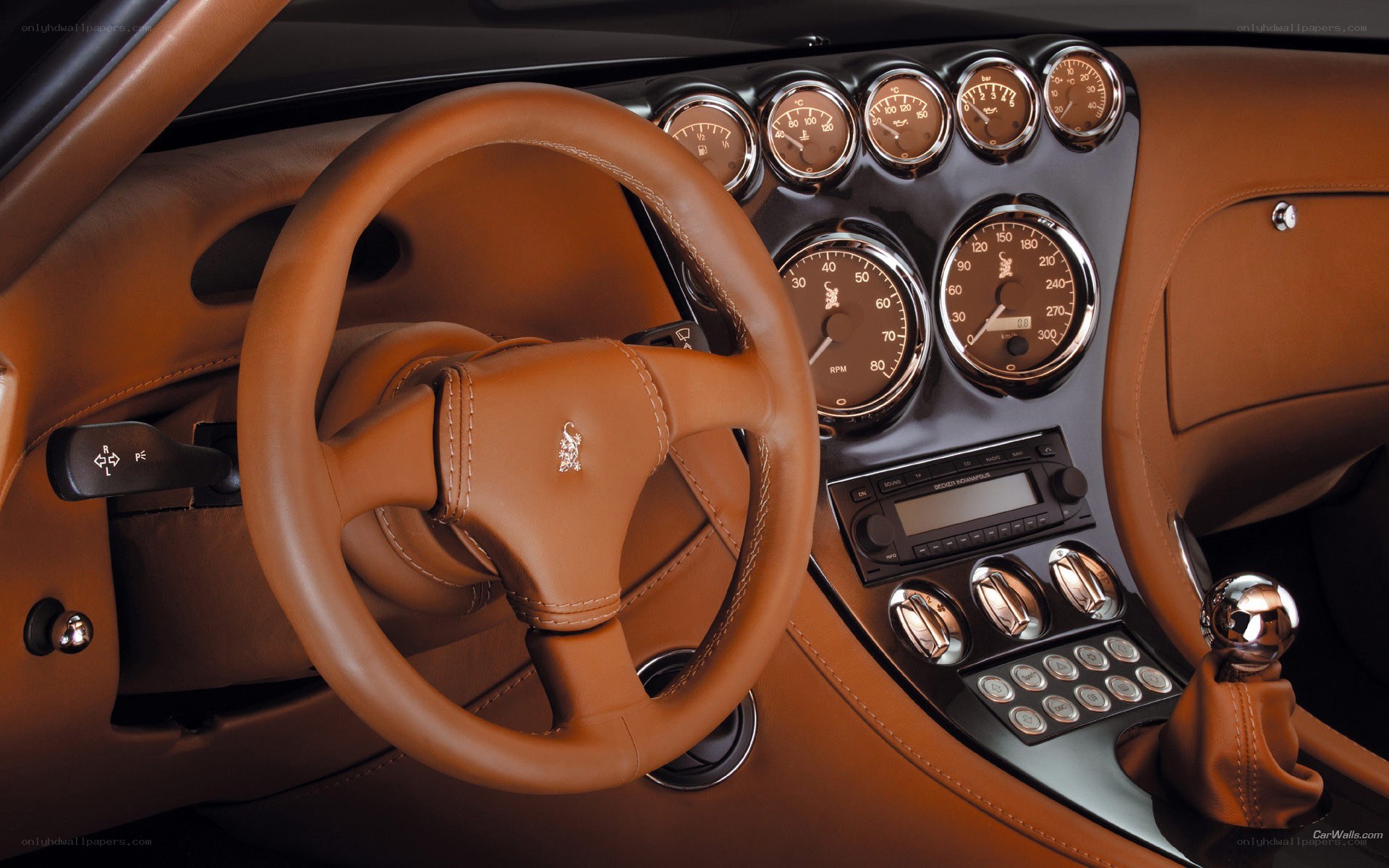 luxury car interior dashboard