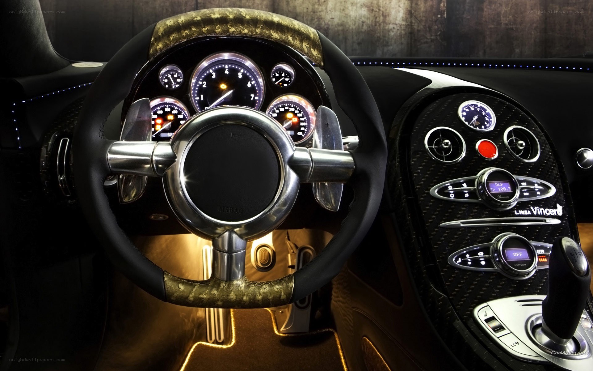luxury car interior dashboard