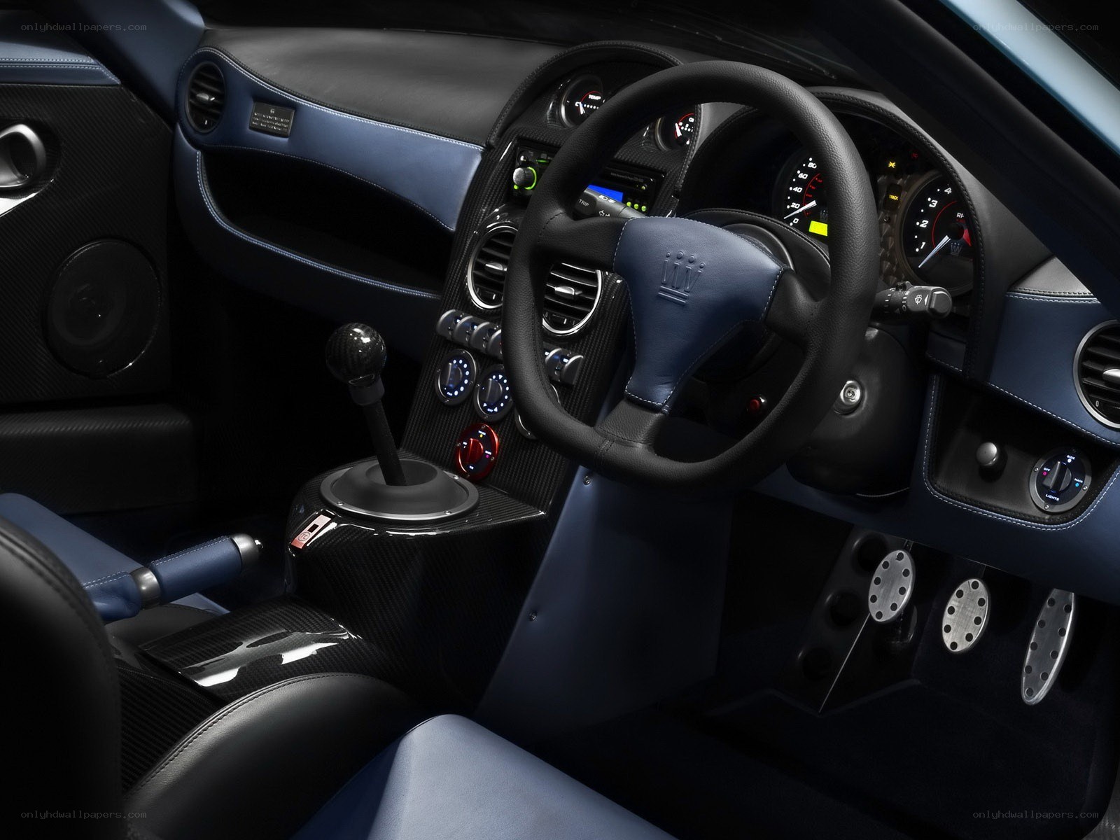 luxury car interior dashboard