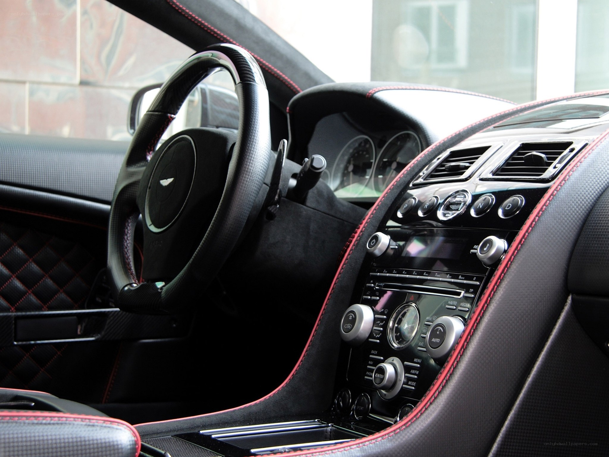 luxury car interior details