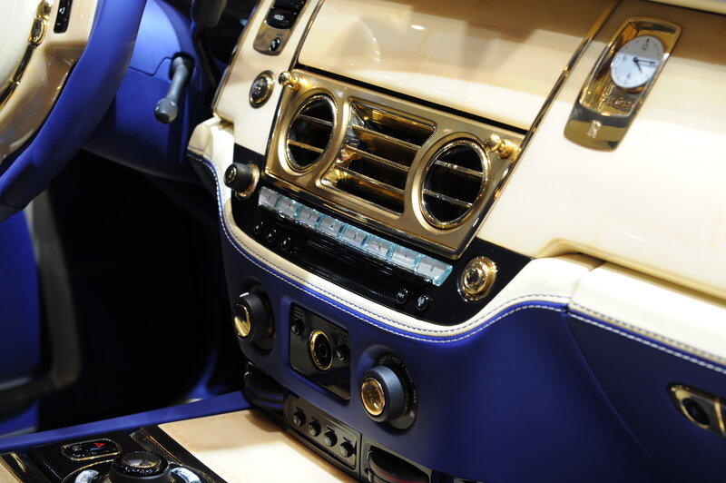 luxury car interior details