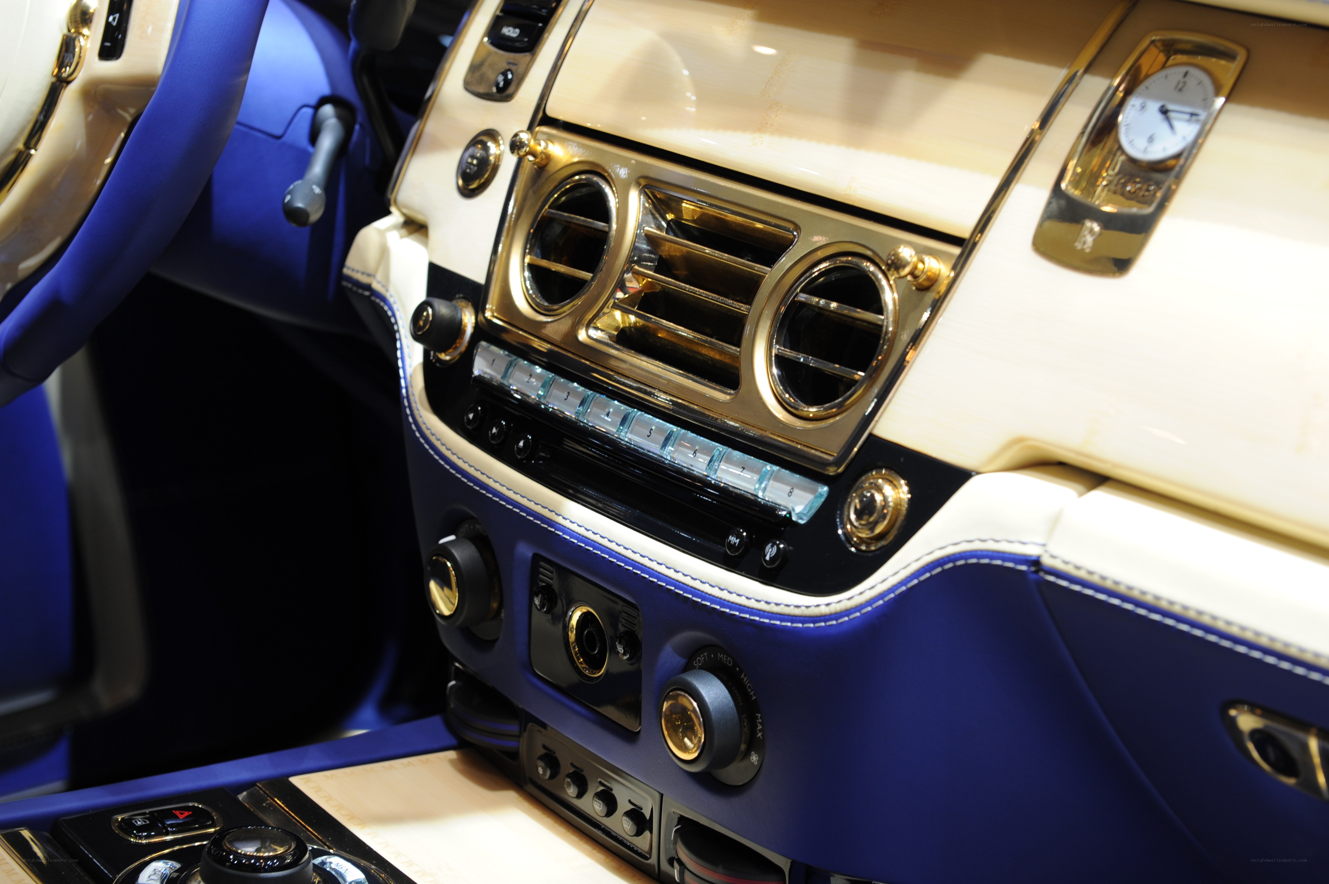 luxury car interior details