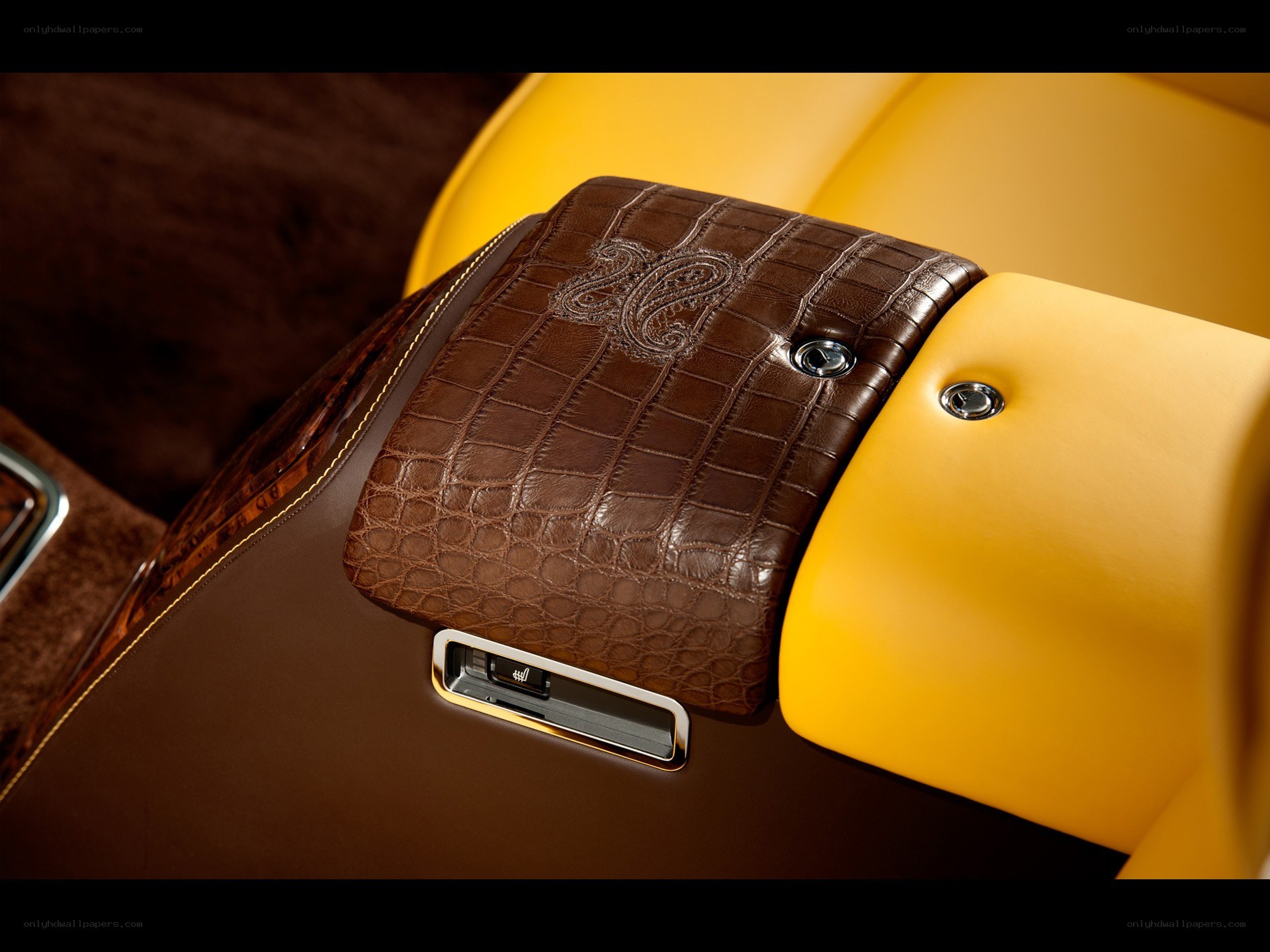 luxury car interior details
