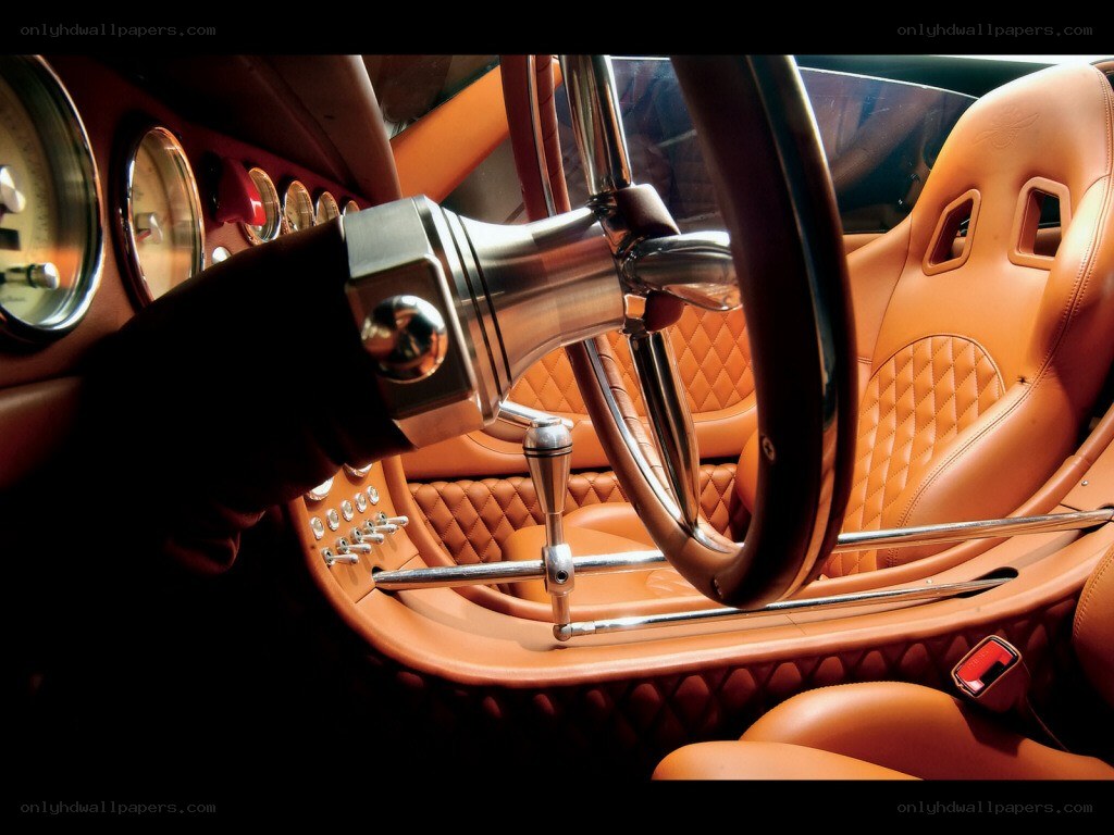 luxury car interior details