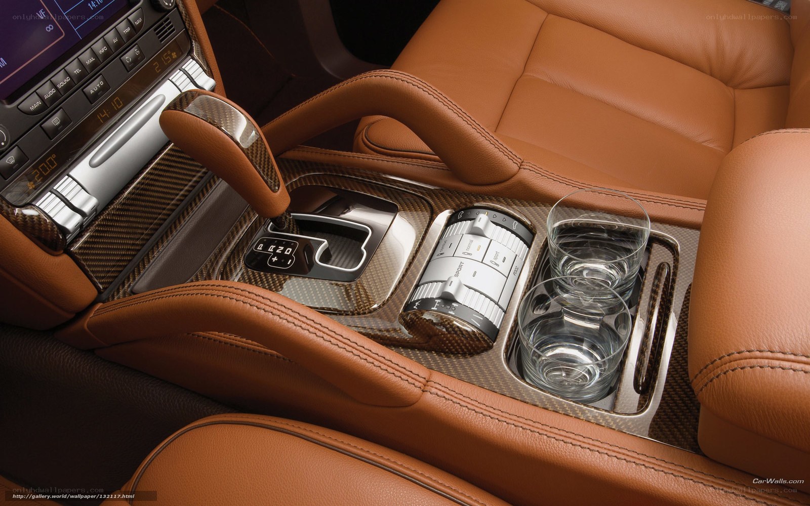 luxury car interior details