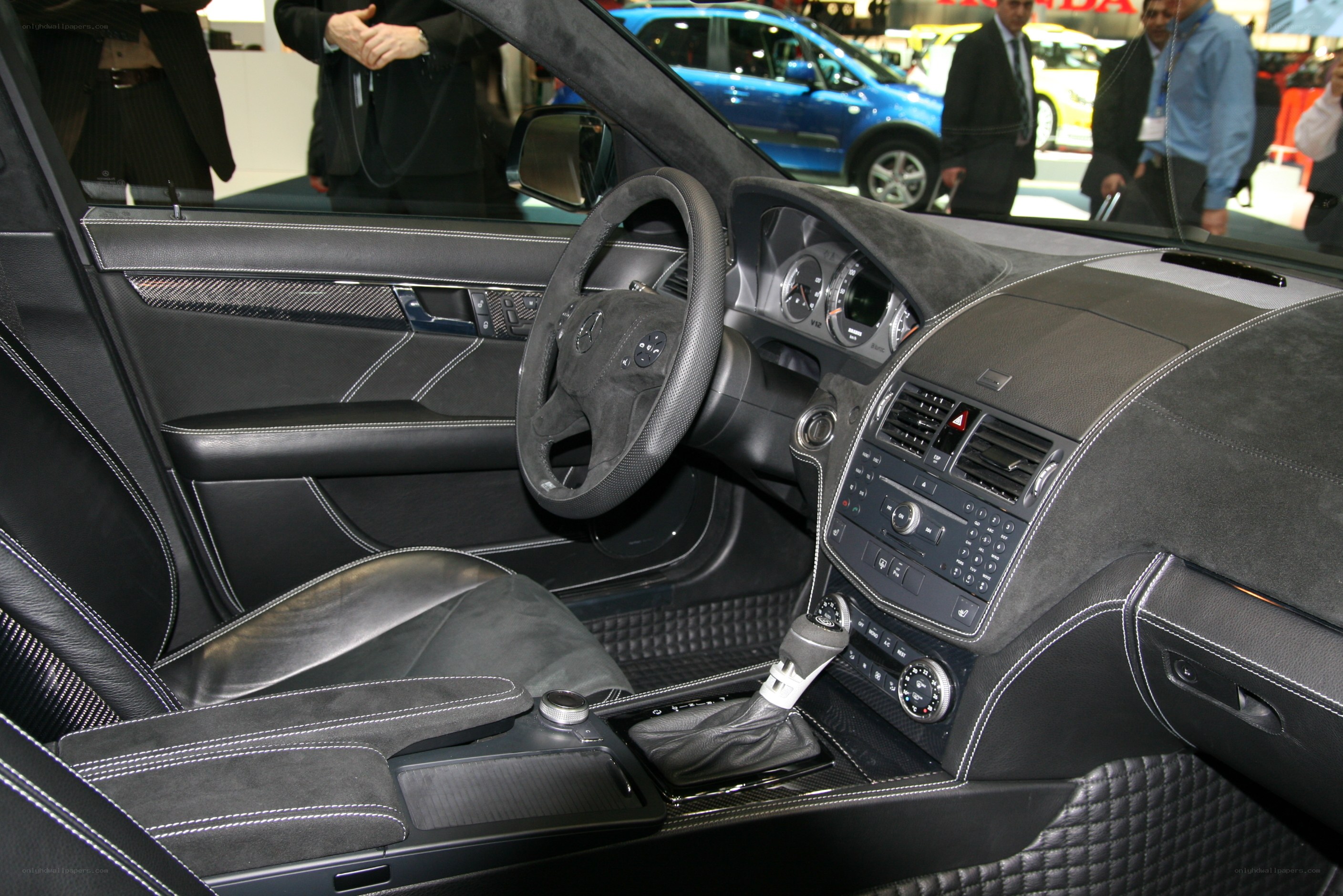 luxury car interior display
