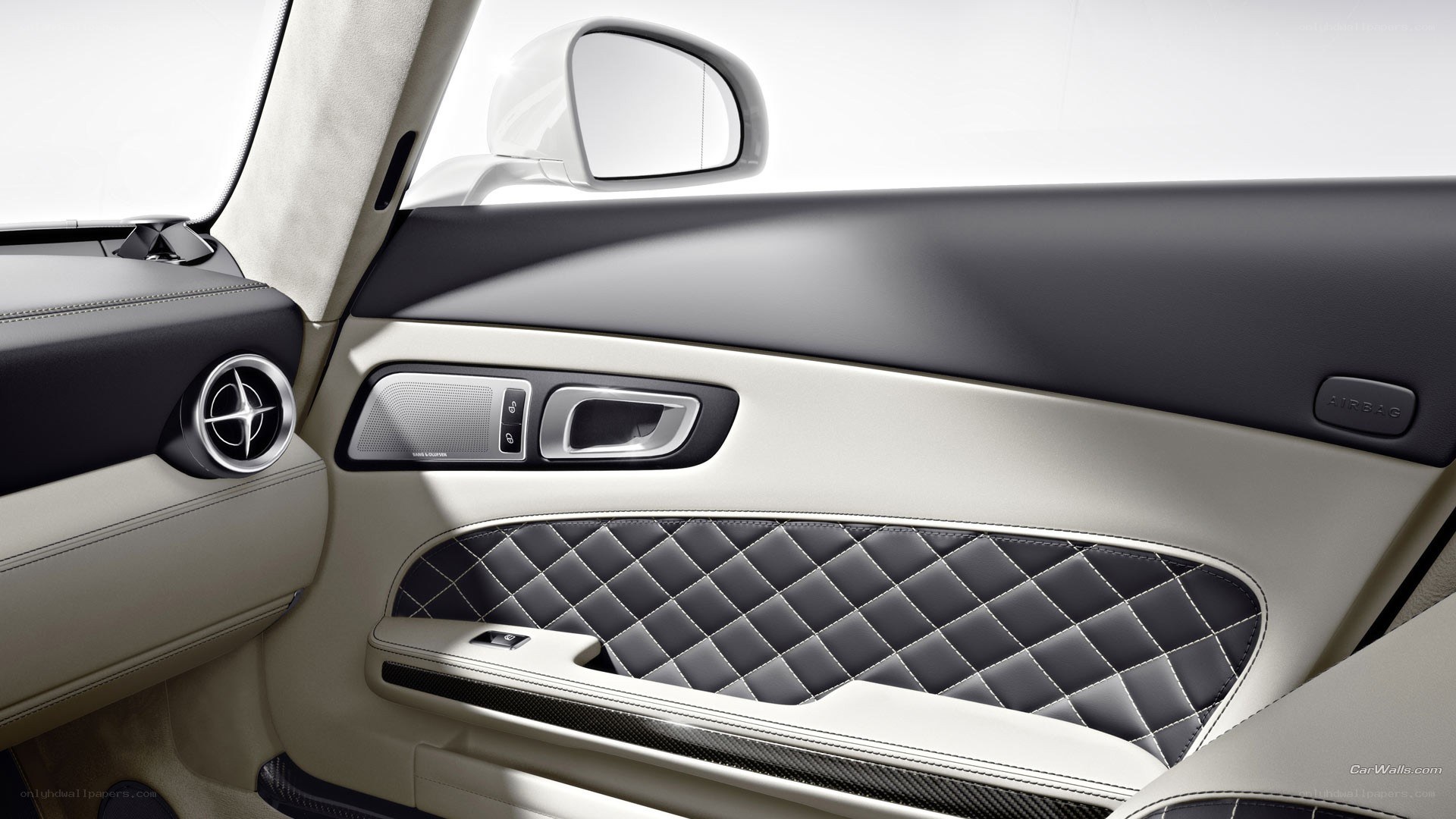 luxury car interior door panel