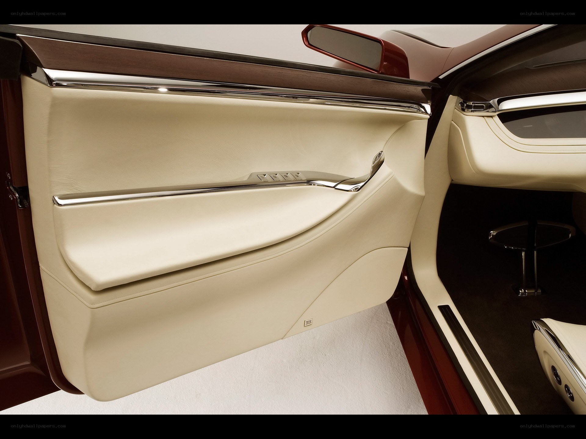 luxury car interior door