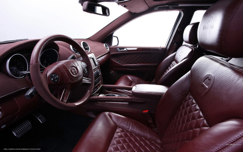 Luxury Car Interior — Maroon