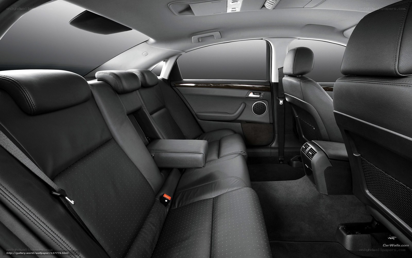 luxury car interior rear seats