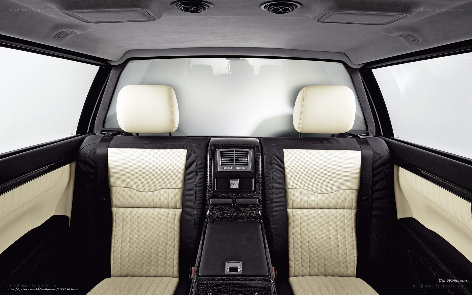 luxury car interior rear seats
