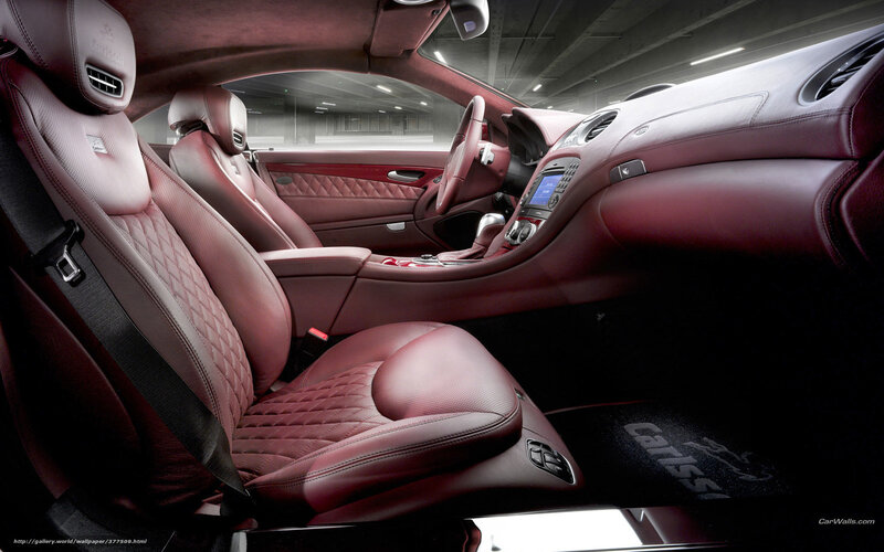 Luxury Car Interior — Red, Sophisticated