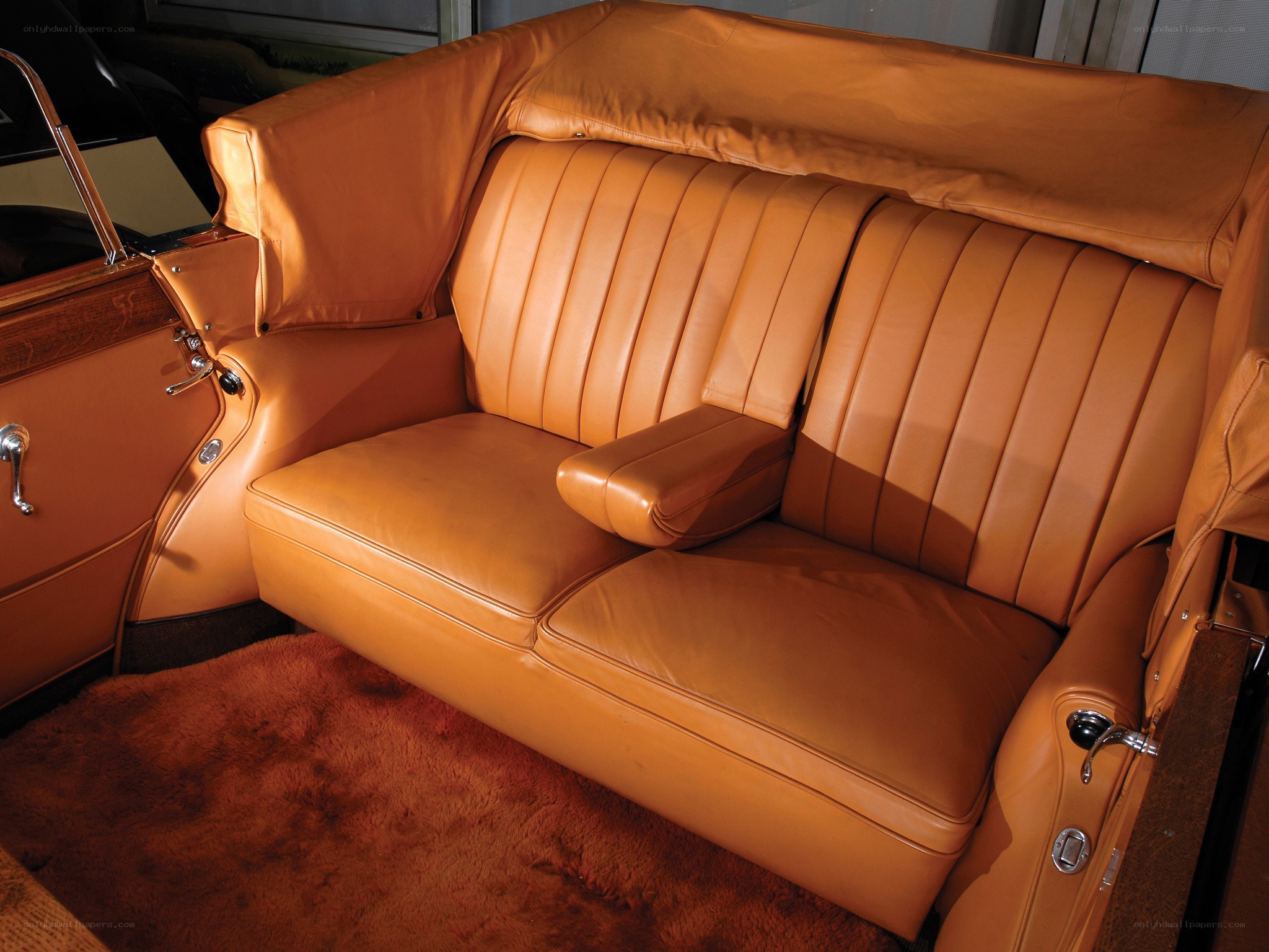 Luxury car interior seating