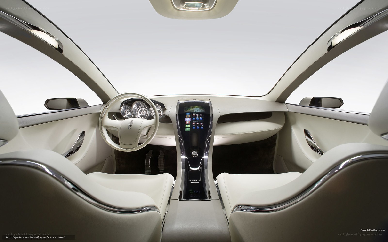 luxury car interior view