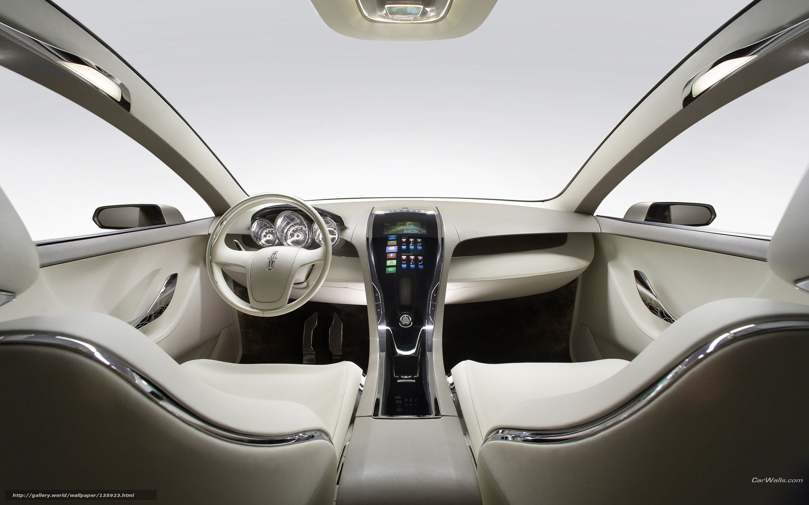luxury car interior view