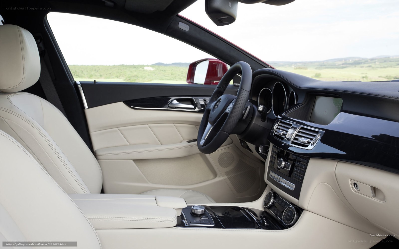 luxury car interior view
