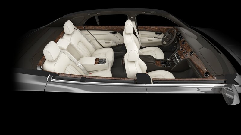 luxury car interior view