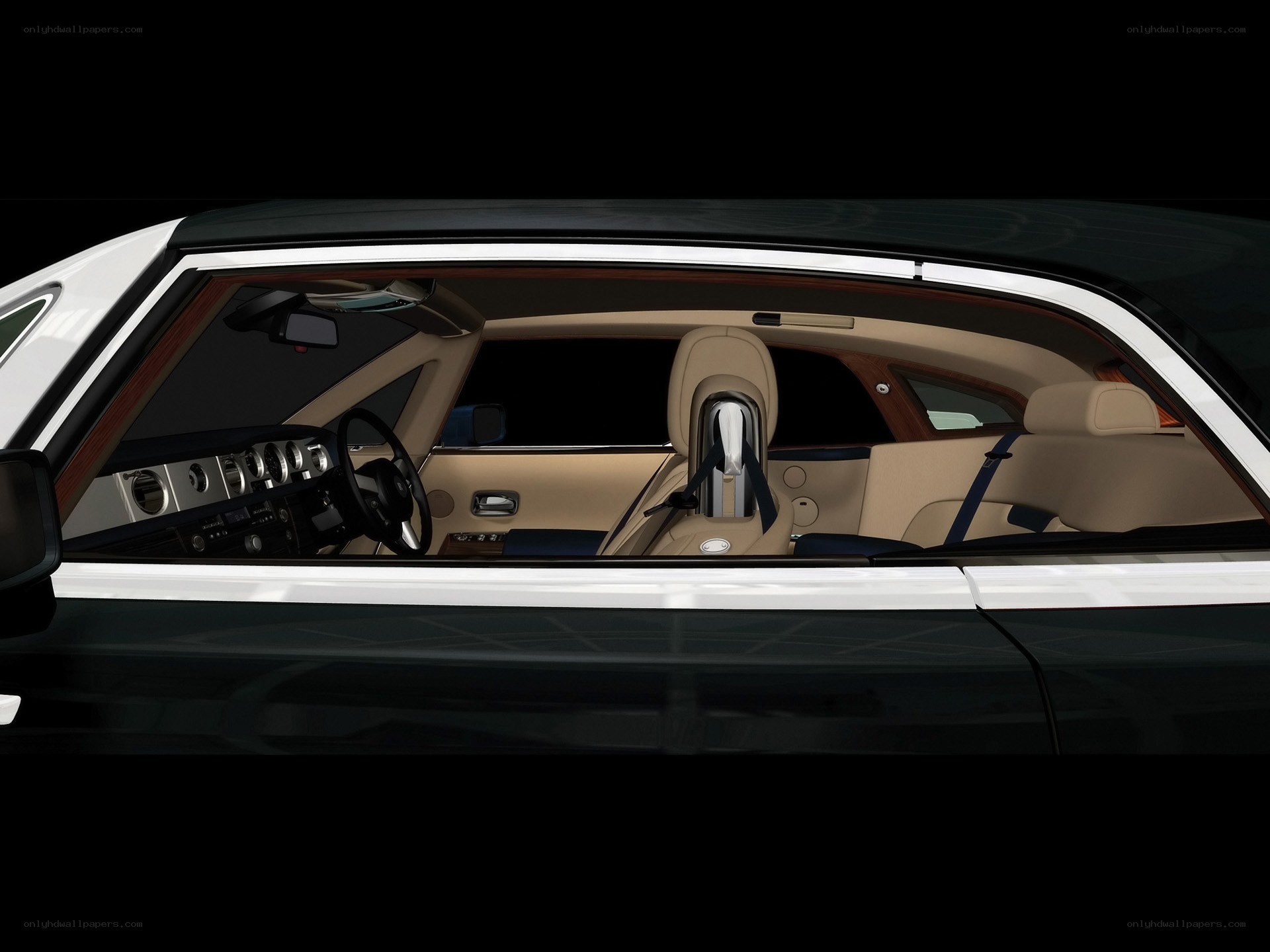 luxury car interior view