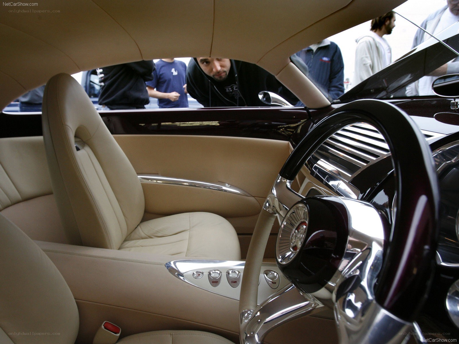 luxury car interior view