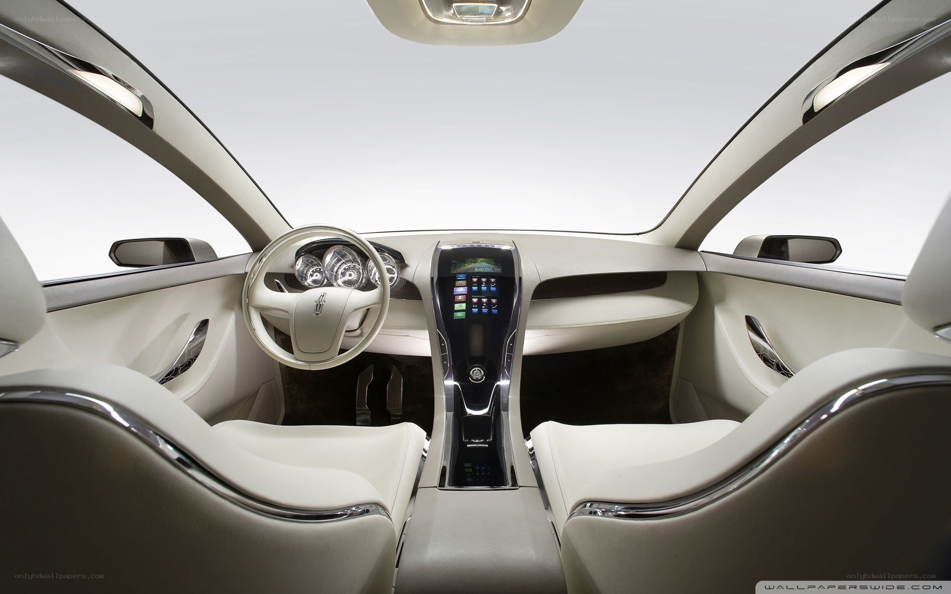 luxury car interior view