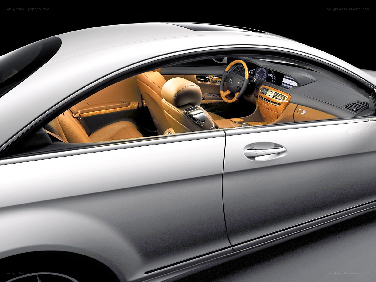Luxury car interior view