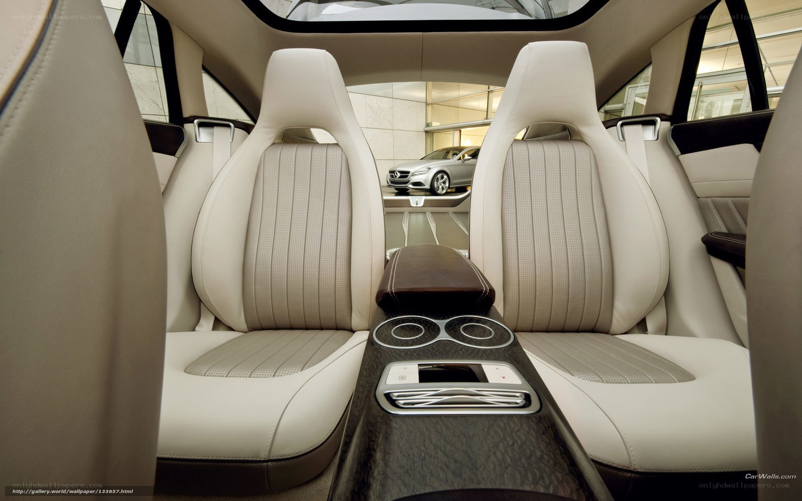 luxury car interior view