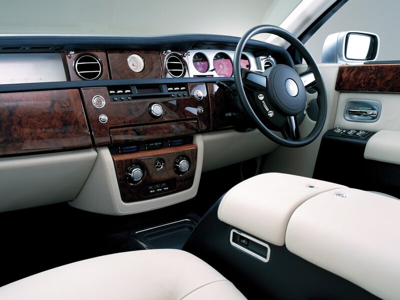 Luxury Car Interior — White, Calm, Photograph, Steering Wheel