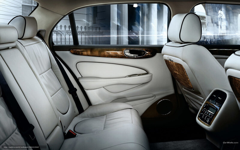 Luxury Car Interior — White, Calm, Photograph