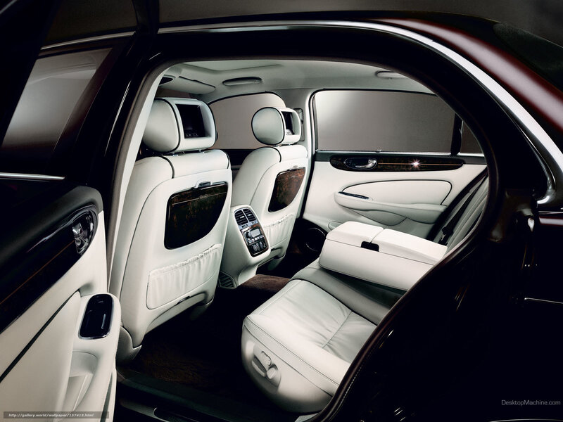 Luxury Car Interior — White, Dramatic