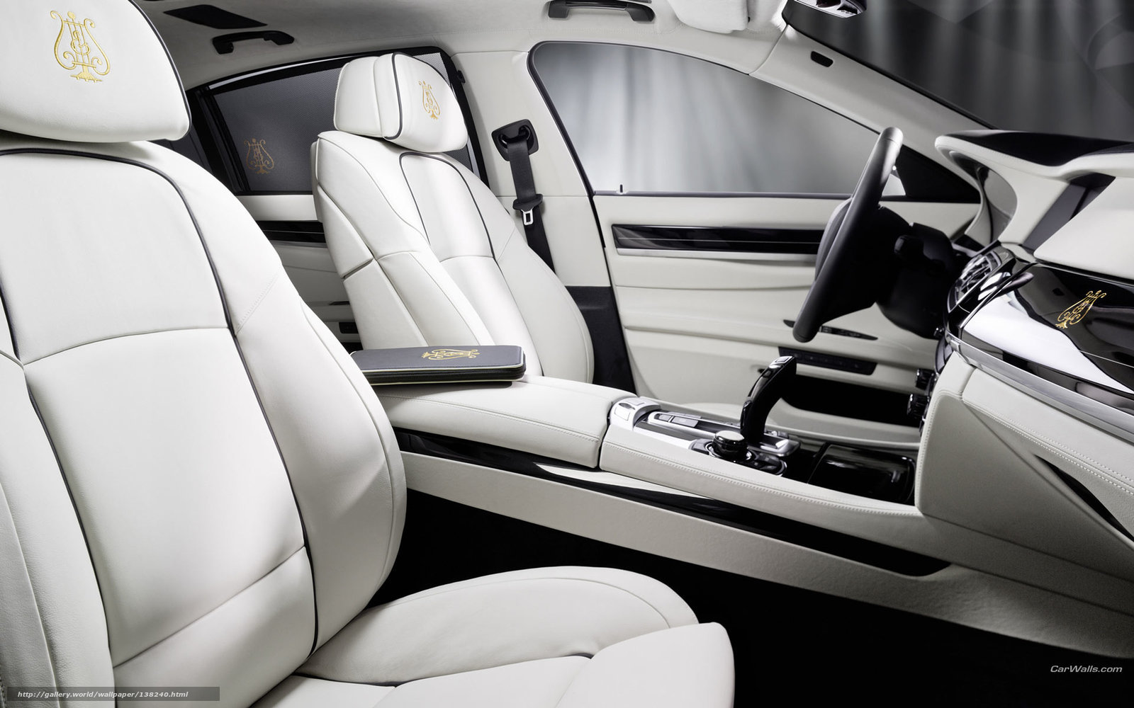 luxury car interior white leather