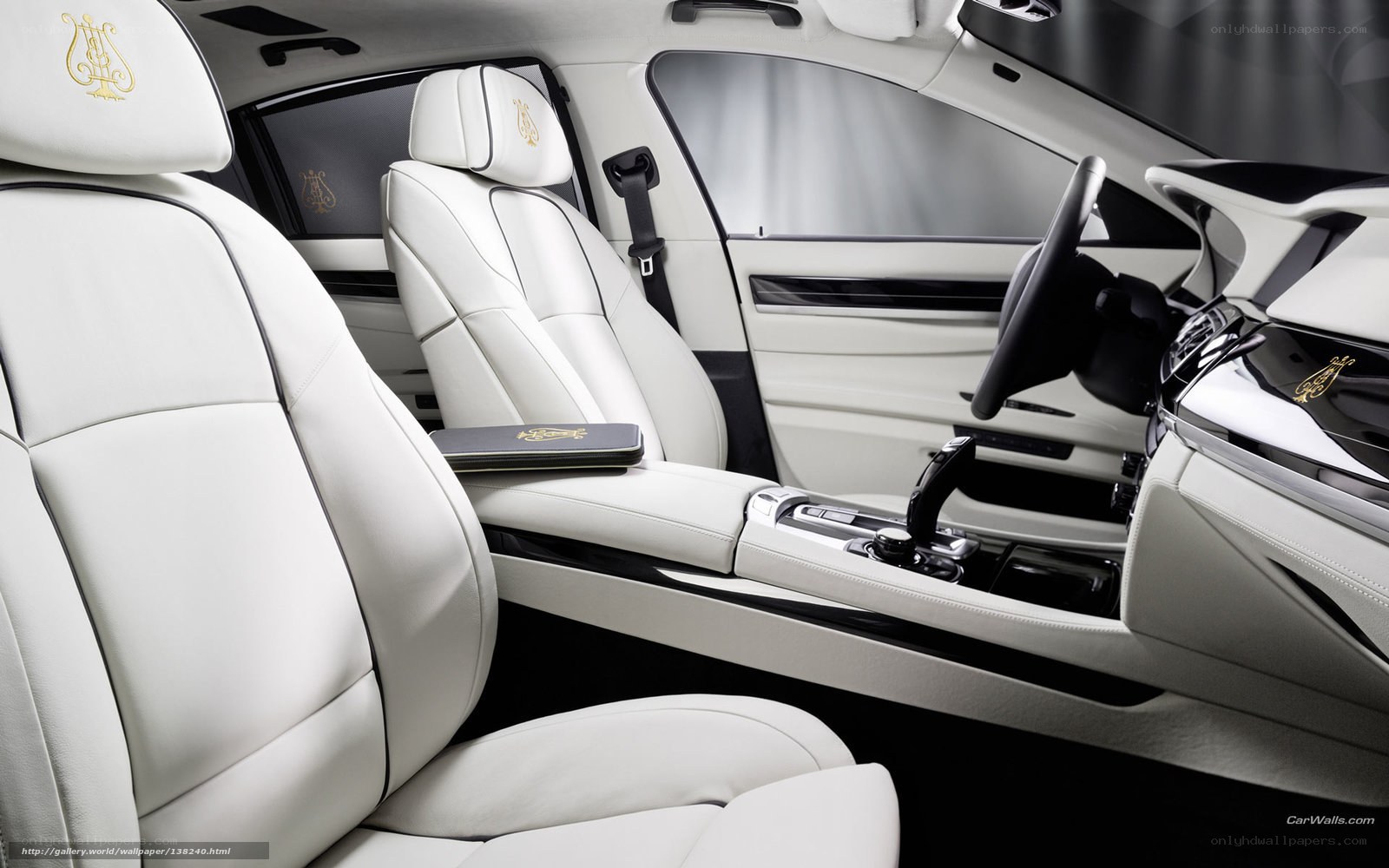 luxury car interior white leather
