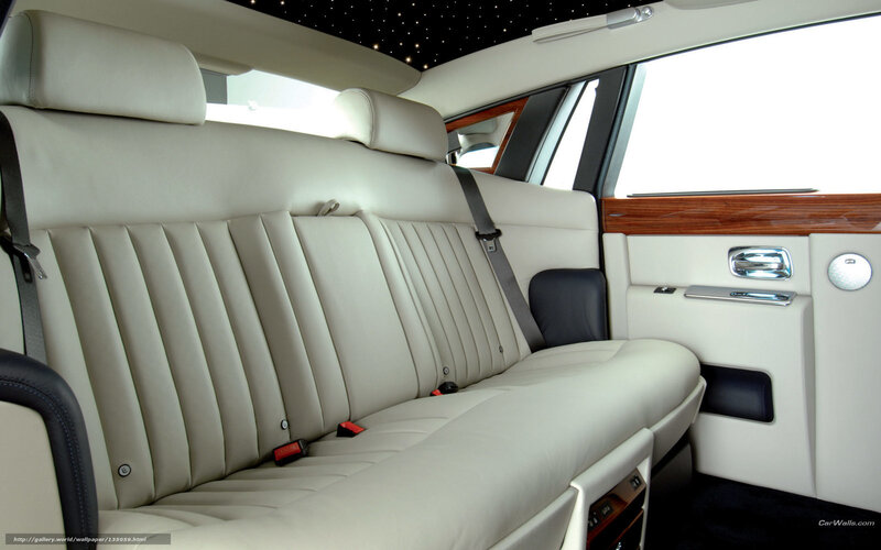 Luxury Car Interior — White, Luxurious