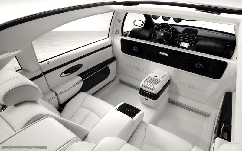 Luxury Car Interior — White, Sophisticated