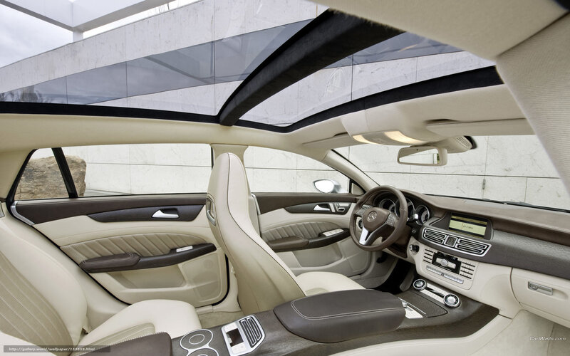 luxury car interior with sunroof