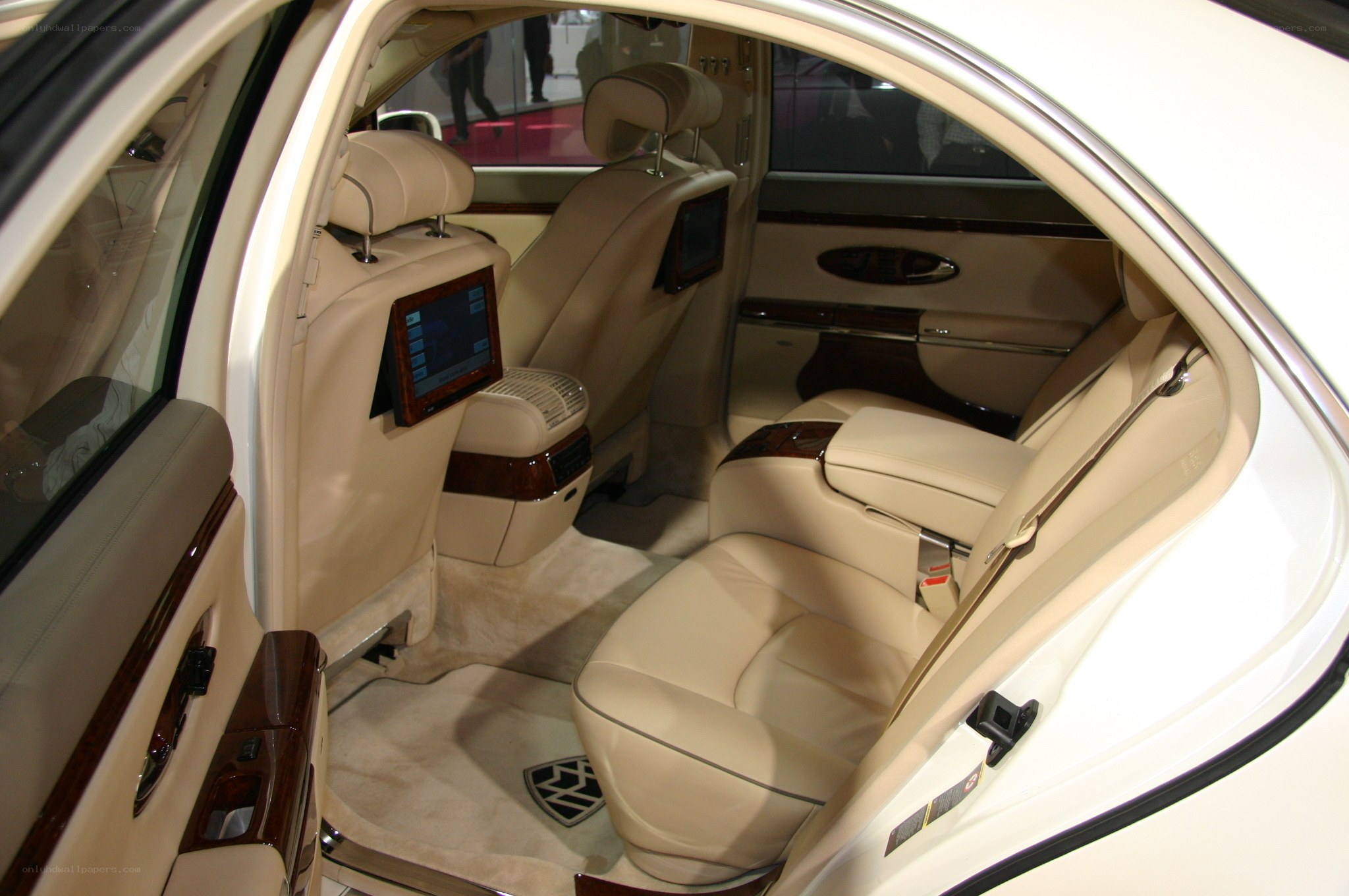 luxury car rear interior